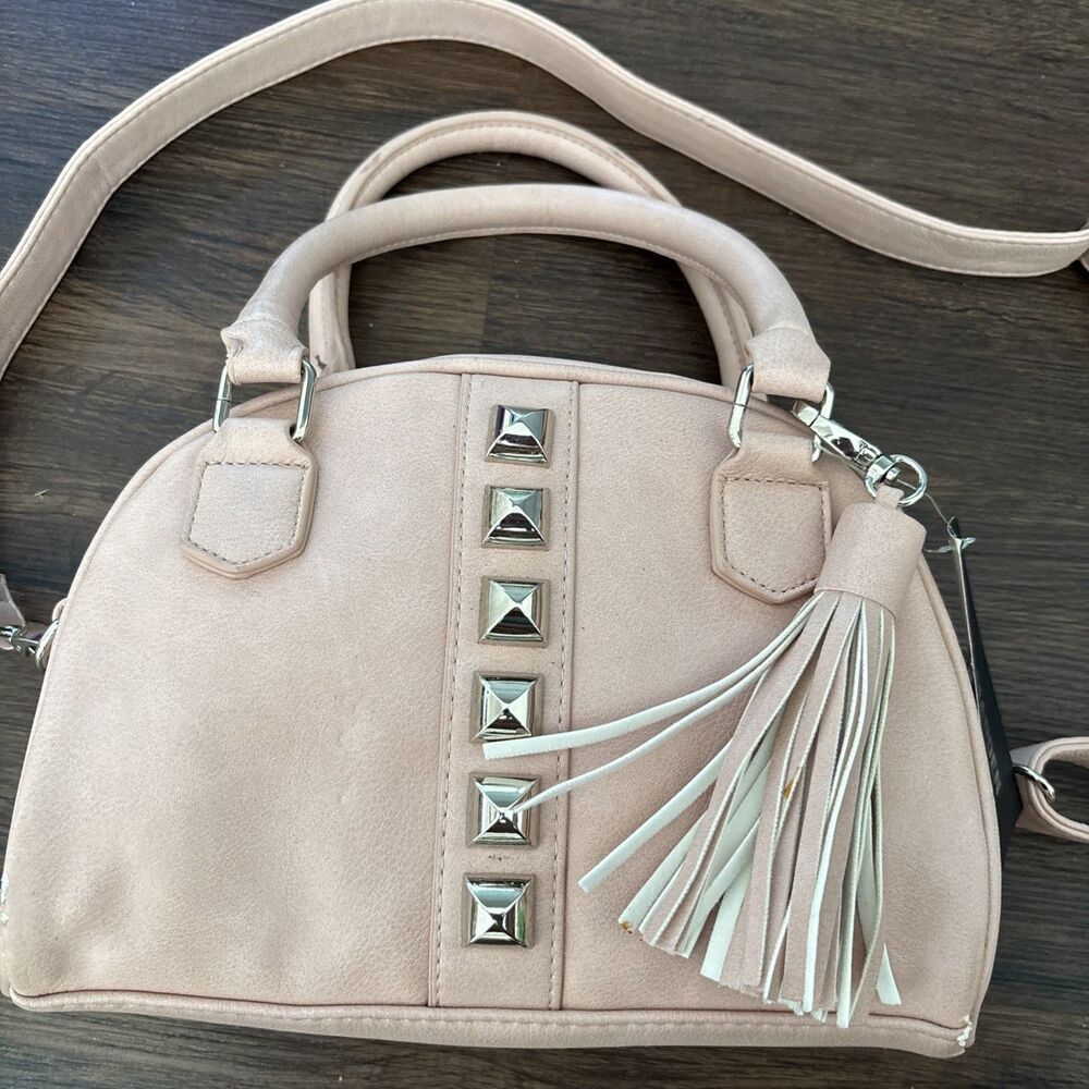 Steve Madden Armand Studded Grunge Biker Vegan Y2K 90s Blush Backpack NWT